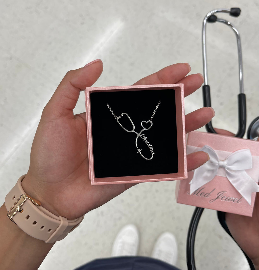 gifts for nurses stethoscope necklace graduation doctor gift jewelry