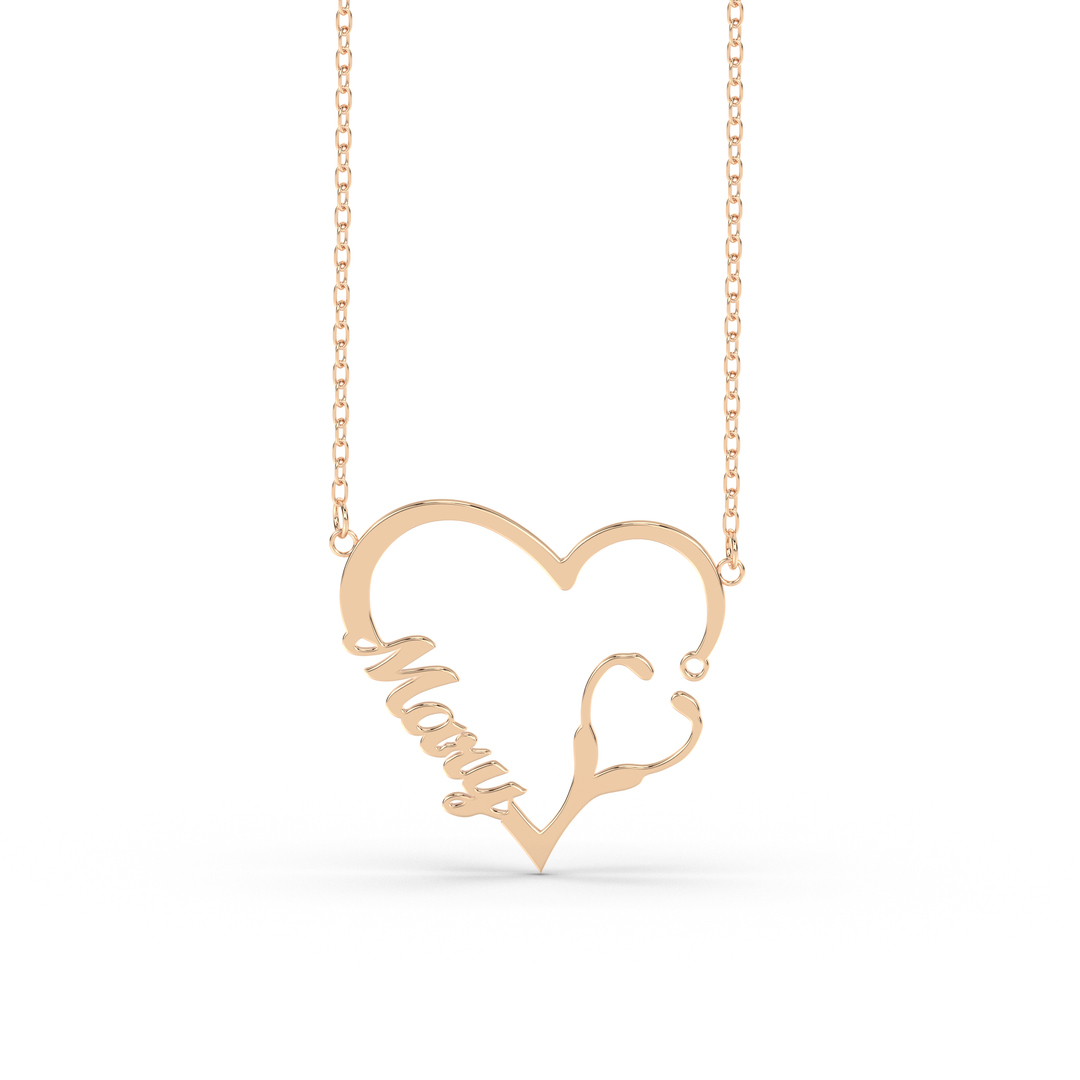 Stethoscope Personalized Necklace