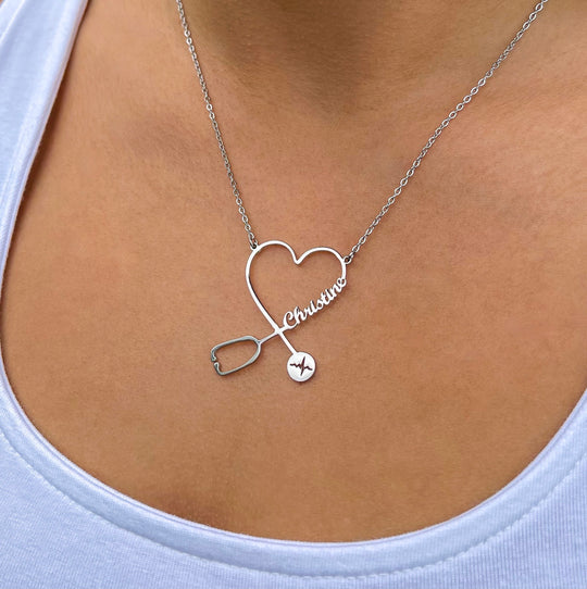 Stethoscope Necklace gifts for nurses graduation doctor gift jewelry